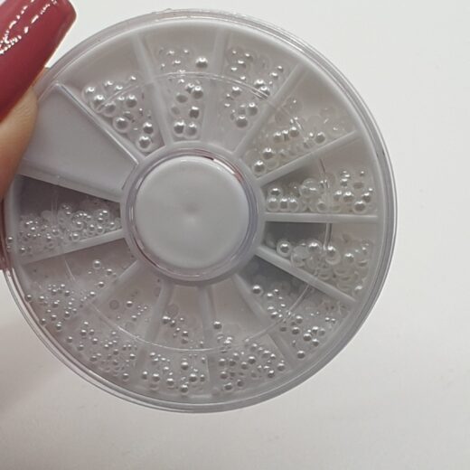 Ruota micro perle bianche
