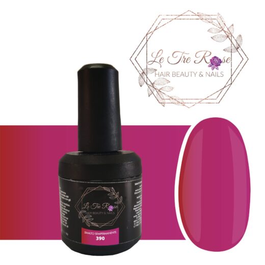 Semipermanente fuxsia glitter 390    10ml