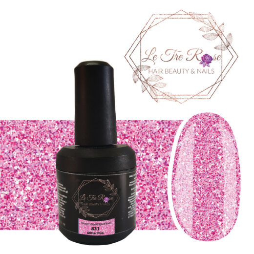 Semipermanente GLITTER PINK 831 12ml